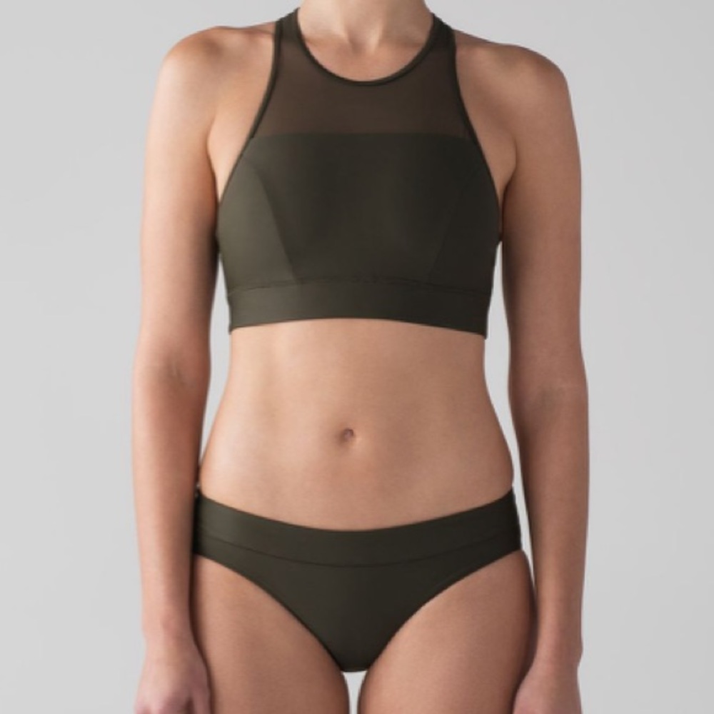 Lululemon flow rider swim top/tidal flow bottom.